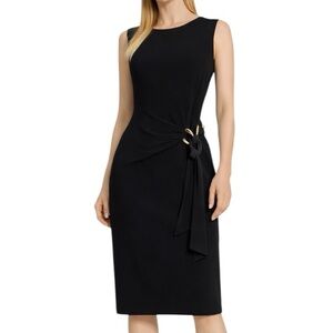 Cache Black Stretch Fitted Dress XS
